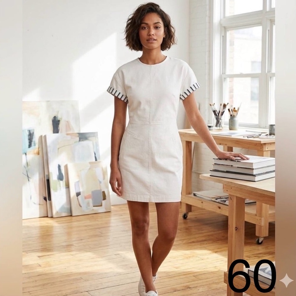 10 Crosby Derek Lam Cream Dress